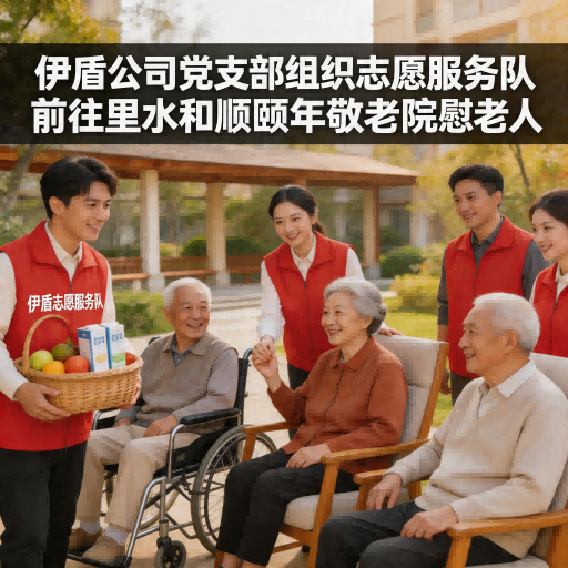 伊盾公司黨支部組織志愿服務隊前往里水和順頤年敬老院慰問老人