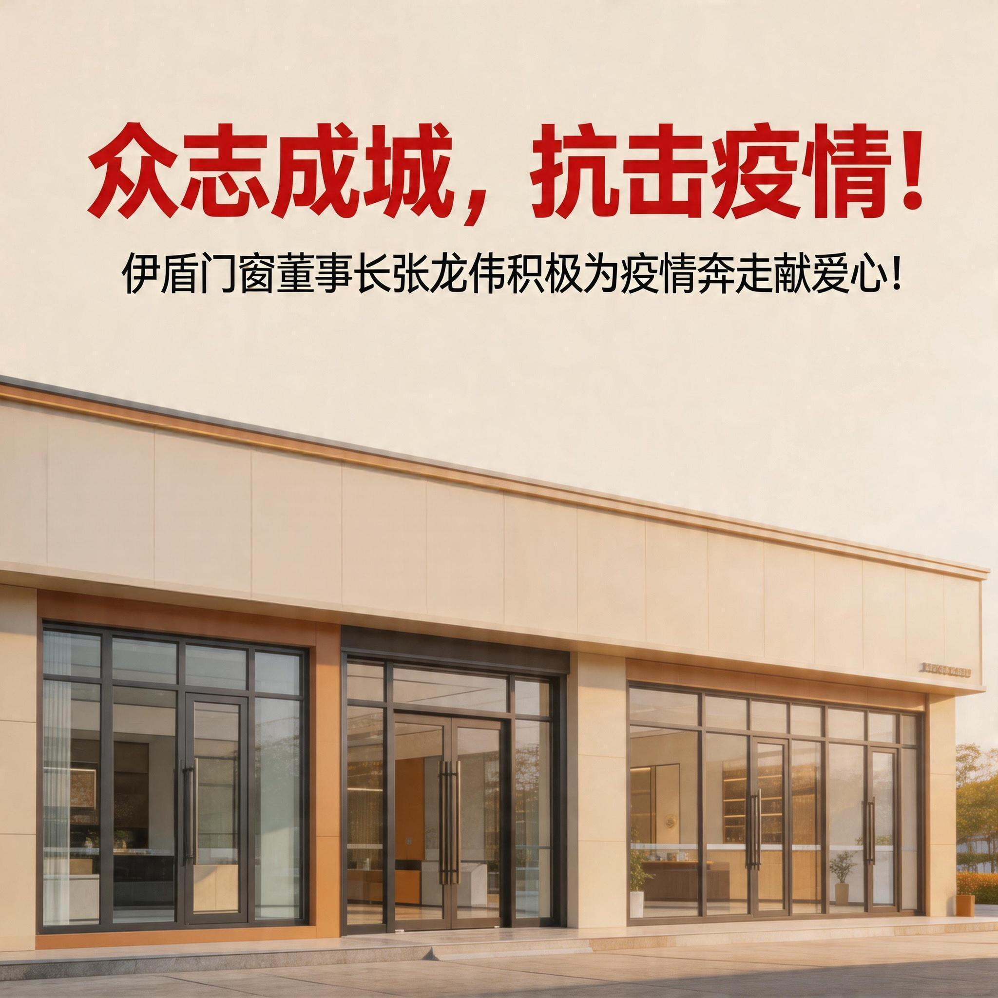 眾志成城，抗擊疫情！伊盾門窗董事長張龍偉積極為疫情奔走獻愛心！