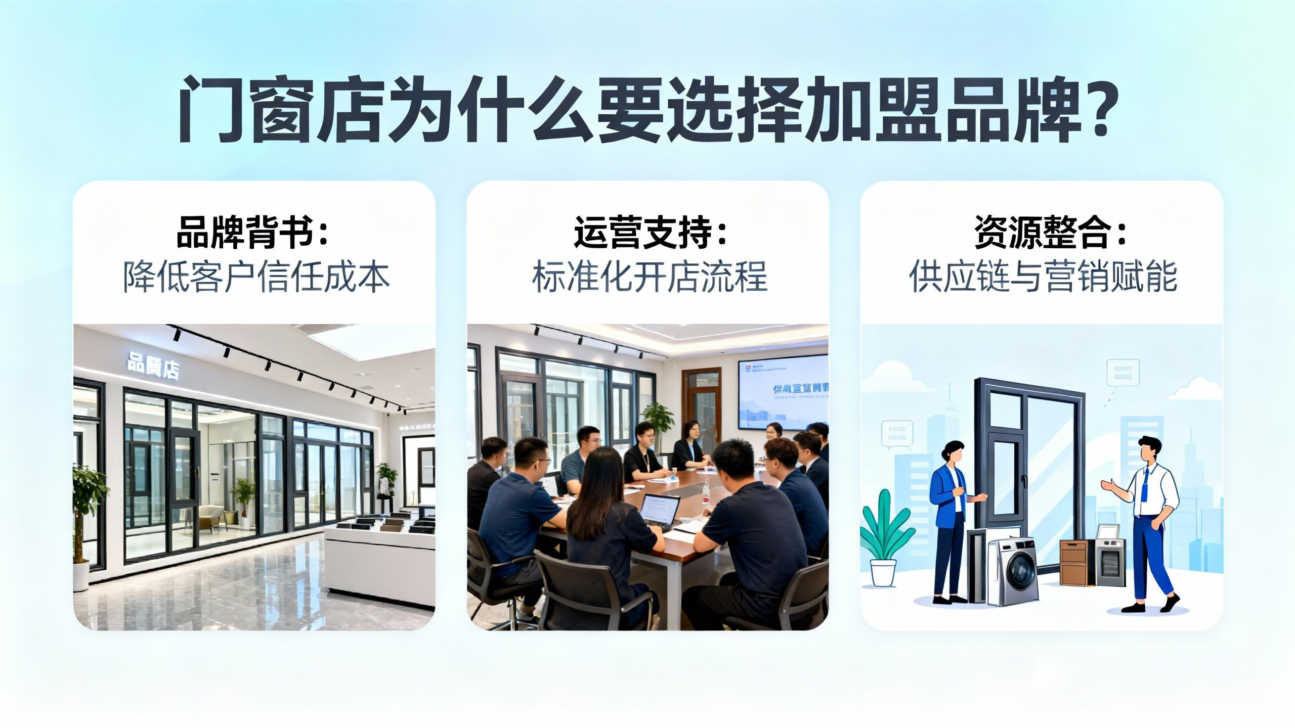 門窗店為什么要選擇加盟品牌？
