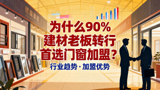 為什么90%建材老板轉(zhuǎn)行首選門窗加盟？